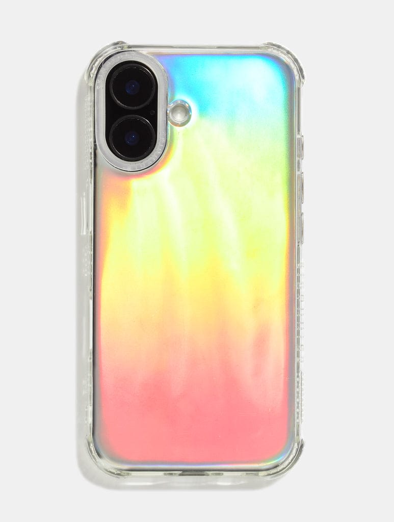 Personalised Holo Foil & Clear Camera Hole Shock iPhone Case Phone Cases Skinnydip London