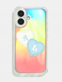 Personalised Holo Foil & Clear Camera Hole Shock iPhone Case Phone Cases Skinnydip London