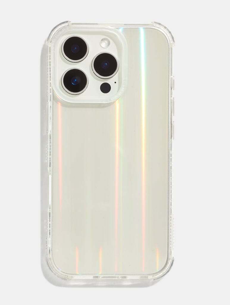 Personalised Holo Shock iPhone Case With Clear Camera Hole Phone Cases Skinnydip London