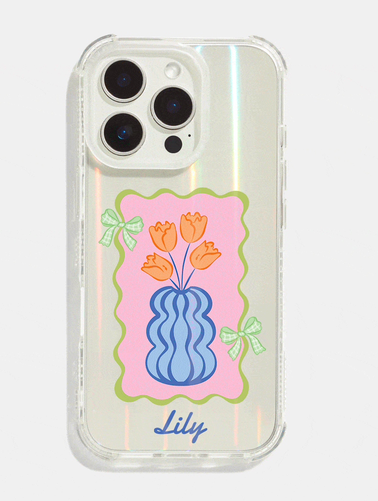 Personalised Holo Shock iPhone Case With Clear Camera Hole Phone Cases Skinnydip London