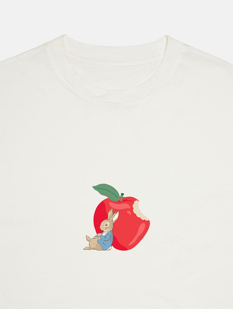 Peter Rabbit x Skinnydip Apple T-Shirt In White Tops & T-Shirts Skinnydip London