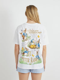 Peter Rabbit x Skinnydip Complete Adventures T-Shirt in Ecru Tops & T-Shirts Skinnydip London