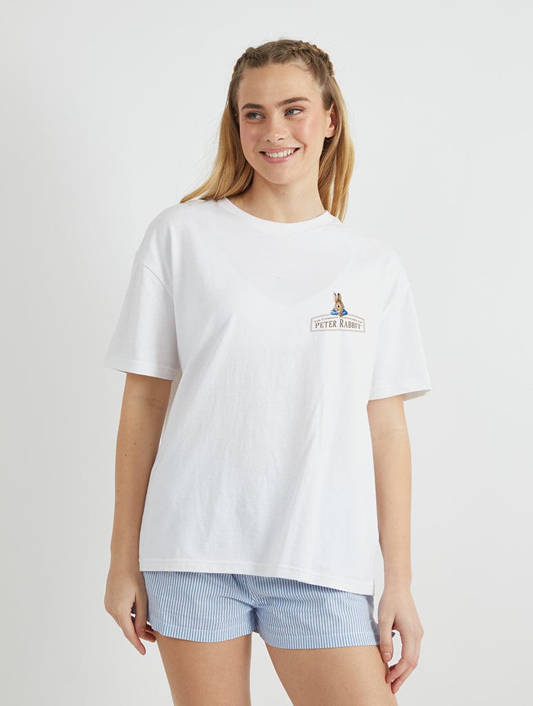 Peter Rabbit x Skinnydip Complete Adventures T-Shirt in Ecru Tops & T-Shirts Skinnydip London
