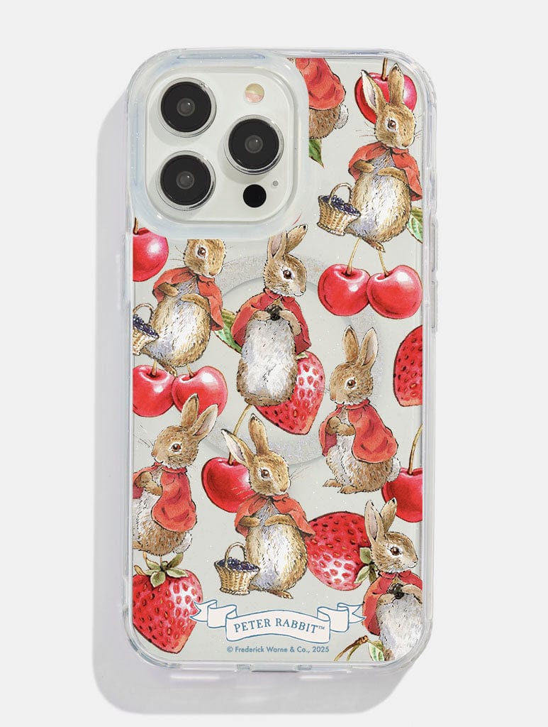 Peter Rabbit x Skinnydip Flopsy Cherry Glitter MagSafe iPhone Case | Peter Rabbit Phone Cases Peter Rabbit x Skinnydip Flopsy Cherry Glitter MagSafe iPhone Case | Peter Rabbit Phone Cases