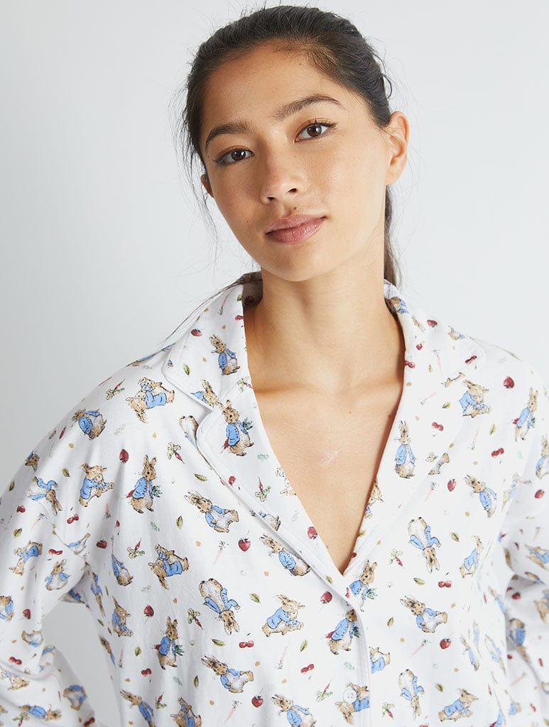 Peter Rabbit x Skinnydip Pyjama Set in Ecru Lingerie & Nightwear Skinnydip London