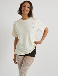 Picnic Party T-Shirt in Ecru Tops & T-Shirts Skinnydip London