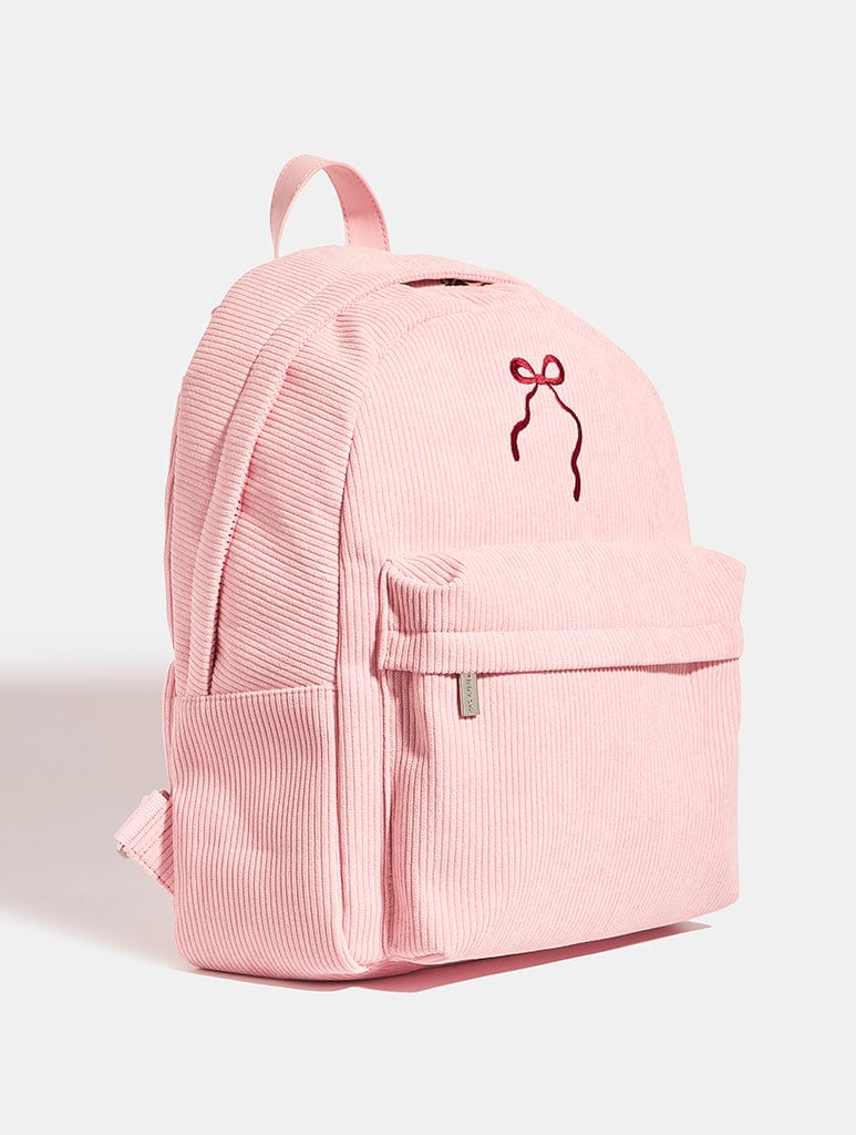 Pink Bow Embroidered Backpack Backpacks Skinnydip London