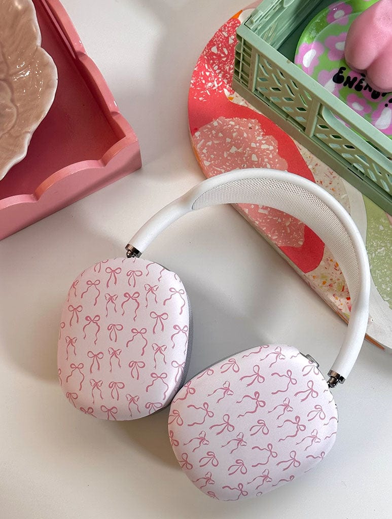 Pink Bows AirPods Max Case in Matte AirPods Cases Skinnydip London
