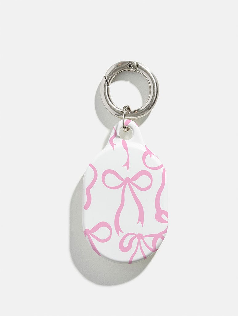 Pink Bows AirTag Case in Gloss Trending Keychain Accessories