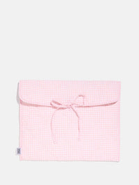 Pink Gingham Bow Laptop Sleeve Laptop Cases Skinnydip London
