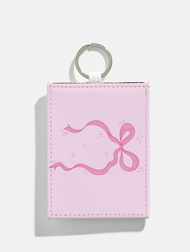 Pink Single Bow Card Holder Purses & Card Holders Skinnydip London