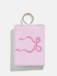 Pink Single Bow Card Holder Purses & Card Holders Skinnydip London