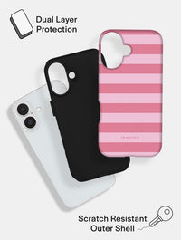Pink Stripes Ultra Protective iPhone Case Phone Cases Skinnydip London