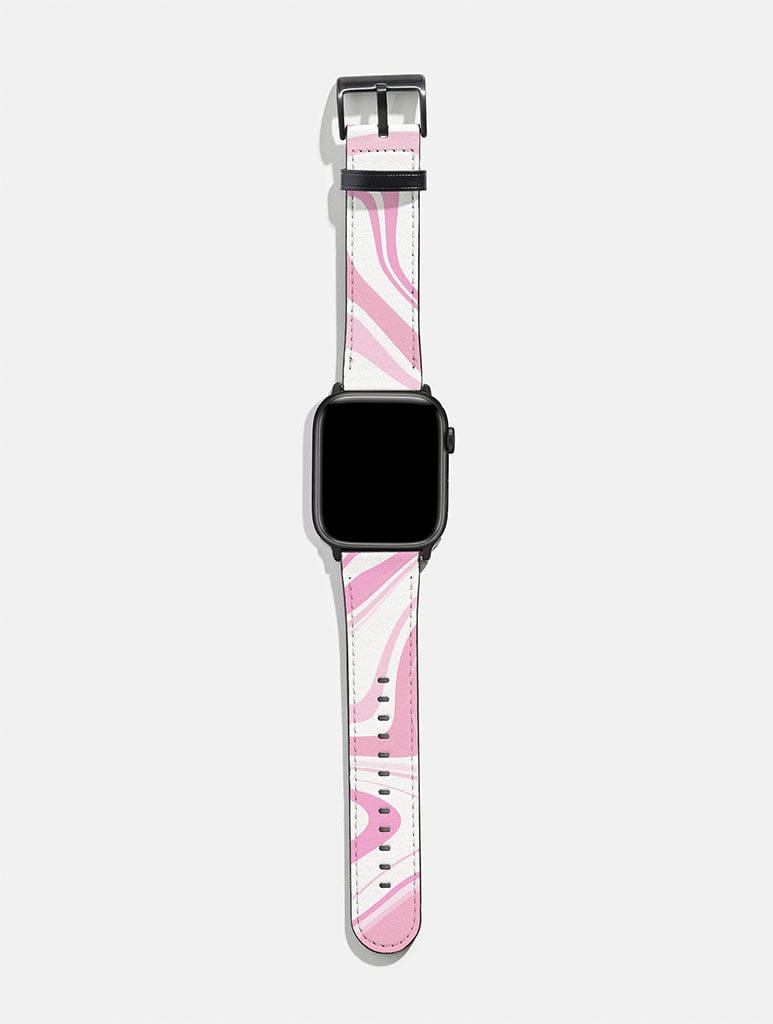 Pink Swirl Apple Watch Strap Watch Straps Skinnydip London