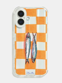 Pippa Smith Studio x Skinnydip Sardines On Check Shock iPhone Case Phone Cases Skinnydip London