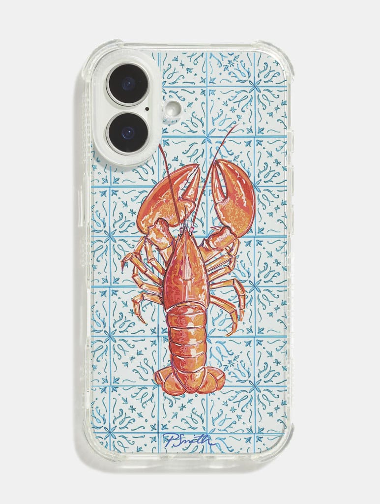 Pippa Smith x Skinnydip Lobster On Tiles Shock iPhone Case Phone Cases Skinnydip London