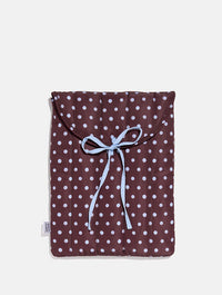 Polka Dot Quilted Bow Laptop Sleeve Laptop Cases Skinnydip London