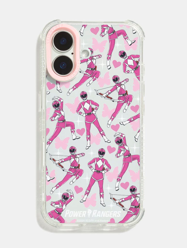 Power Rangers Pink Power Ranger Shock iPhone Case Phone Cases Skinnydip London