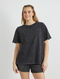 Powerpuff Girls Beach T-Shirt in Acid Wash Tops & T-Shirts Skinnydip London