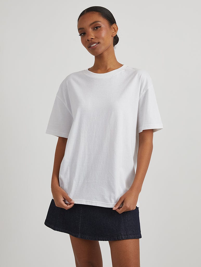 Powerpuff Girls Beach T-Shirt in Ecru Tops & T-Shirts Skinnydip London