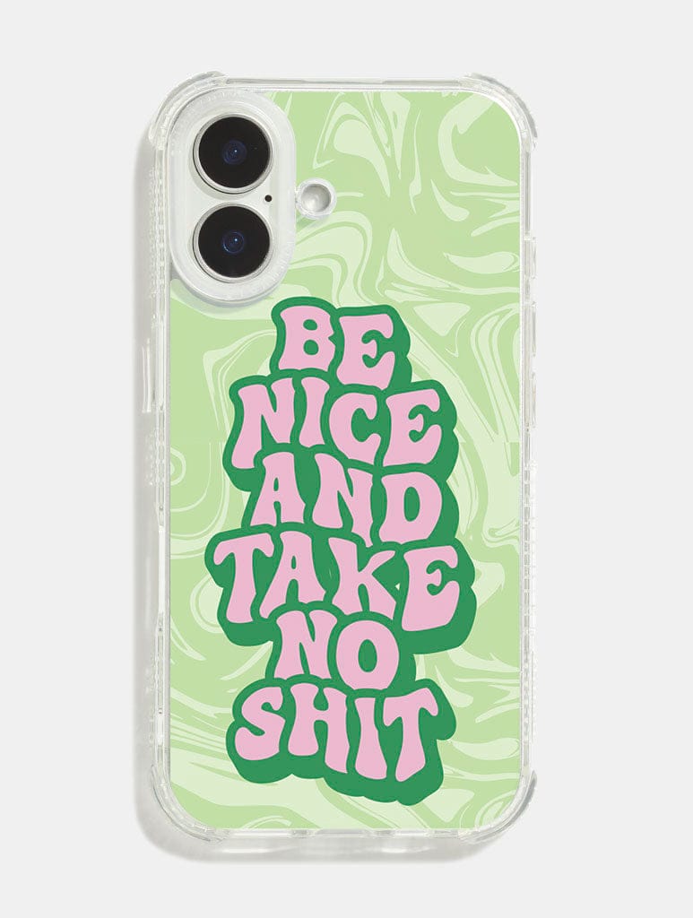 Printed Weird x Skinnydip Be Nice Shock iPhone Case Phone Cases Skinnydip London