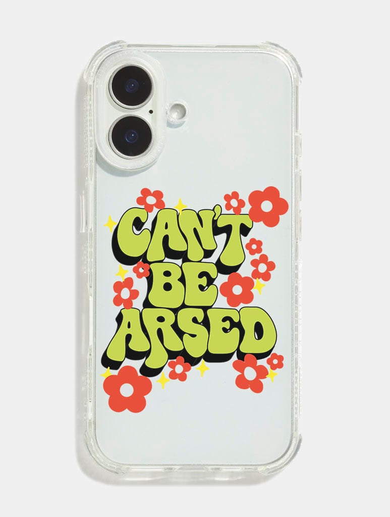 Printed Weird x Skinnydip Can't Be Arsed Shock iPhone Case Phone Cases Skinnydip London