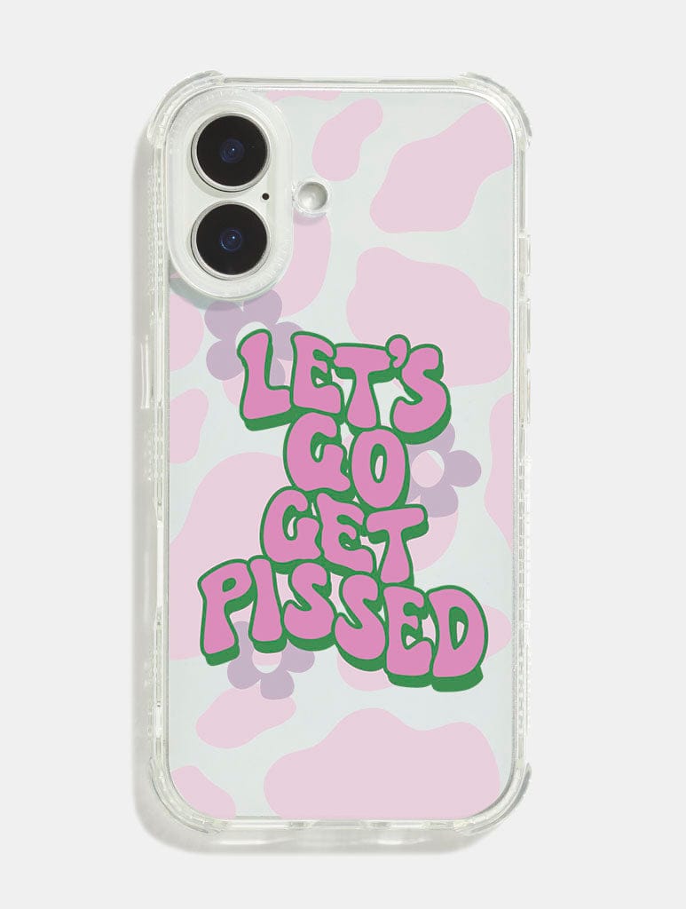 Printed Weird x Skinnydip Lets Get Pissed Shock iPhone Case Phone Cases Skinnydip London