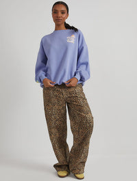 Protect Your Love Sweatshirt in Blue Hoodies & Sweatshirts Skinnydip London