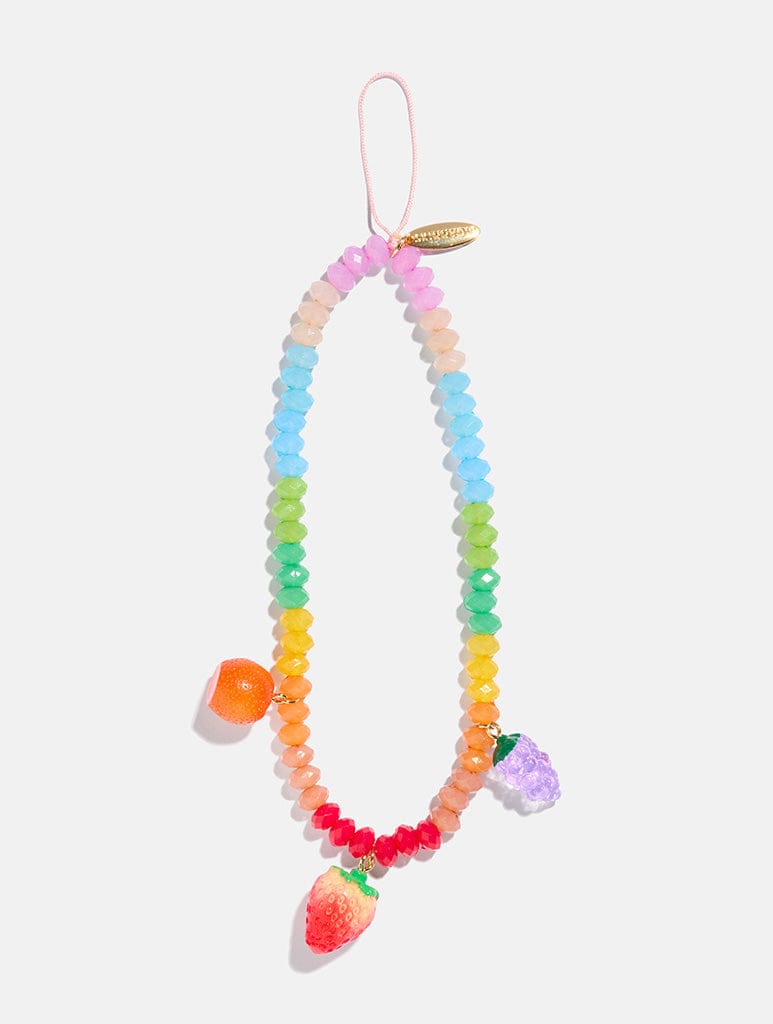 Rainbow Fruit Beaded Phone Strap Phone Grips Skinnydip London