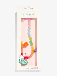 Rainbow Fruit Beaded Phone Strap Phone Grips Skinnydip London
