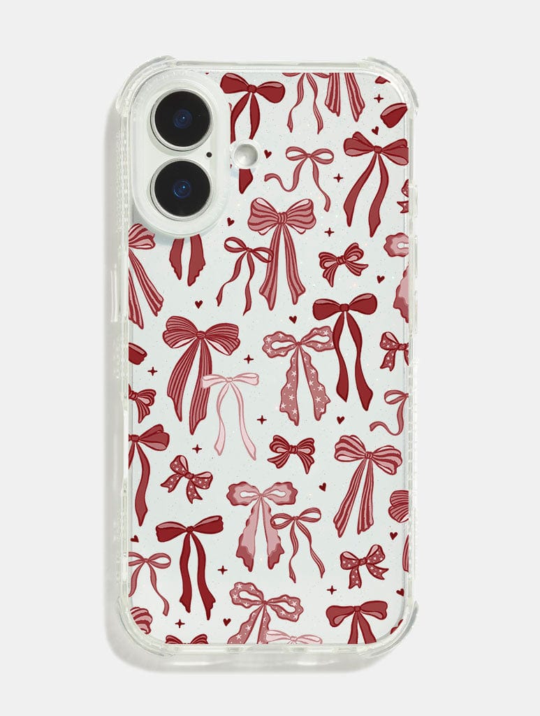 Red Bows Shock iPhone Case Phone Cases Skinnydip London