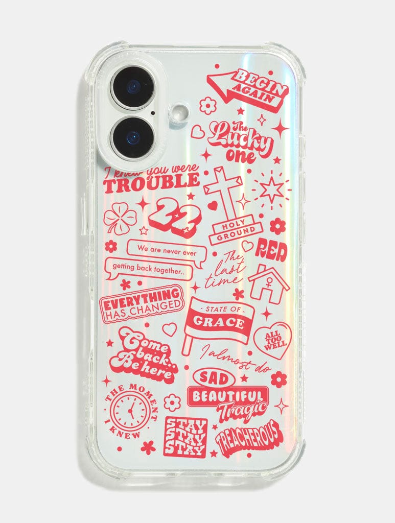 Red Shock iPhone Case Phone Cases Skinnydip London