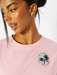 Relax Oversized Pink T-Shirt Tops & T-Shirts Skinnydip London