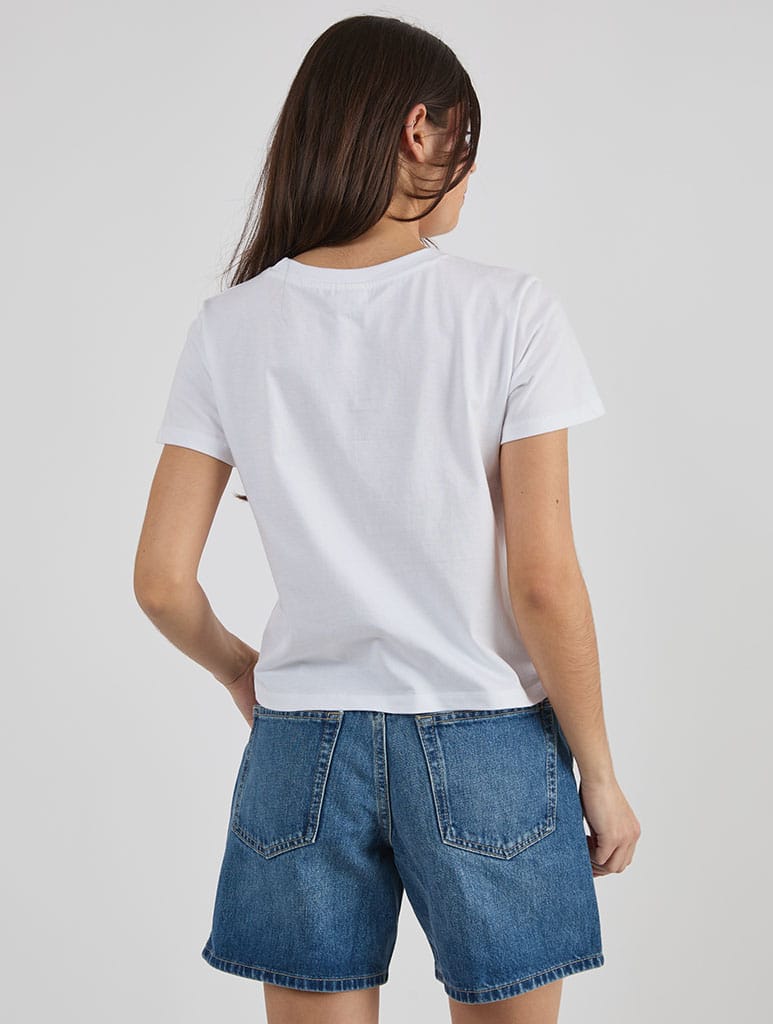 Respect Your Mother Kiss Baby T-Shirt In White Tops & T-Shirts Skinnydip London
