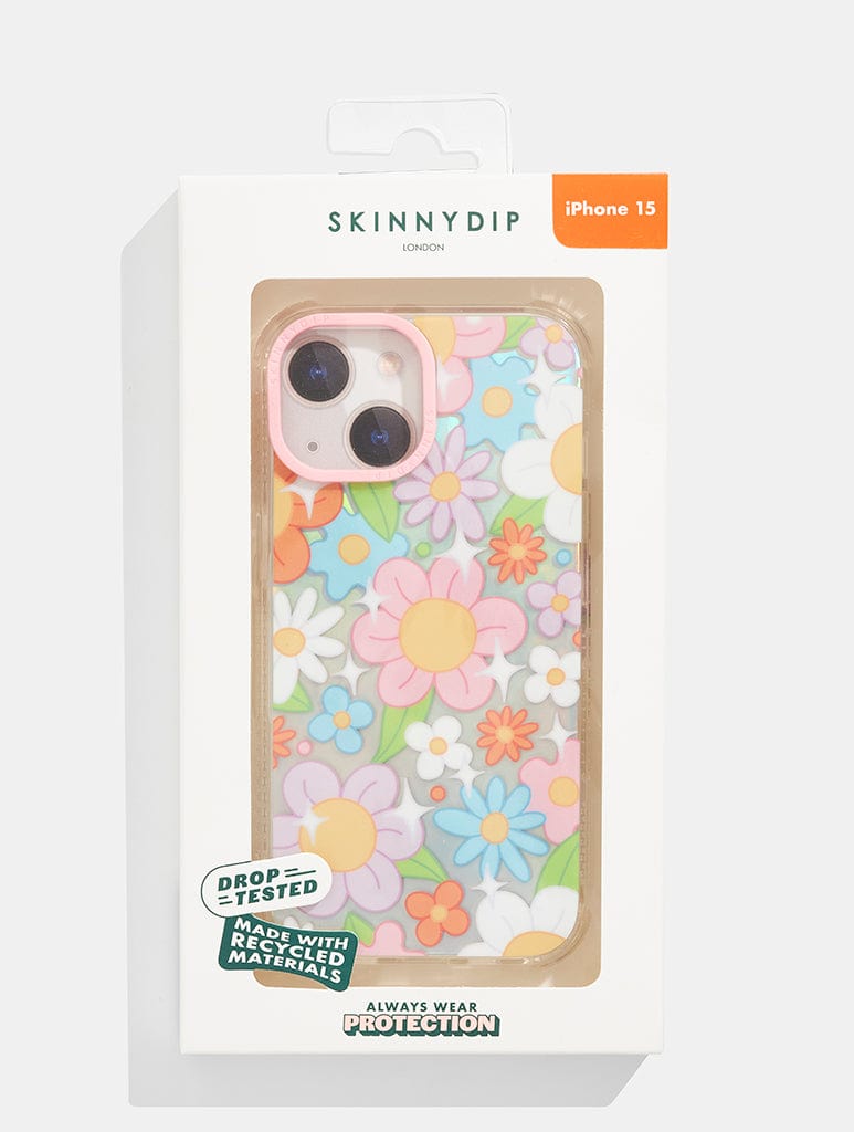 Retro Holo Flower Shock iPhone Case Phone Cases Skinnydip London