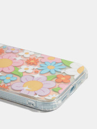 Retro Holo Flower Shock iPhone Case Phone Cases Skinnydip London