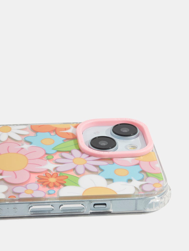Retro Holo Flower Shock iPhone Case Phone Cases Skinnydip London