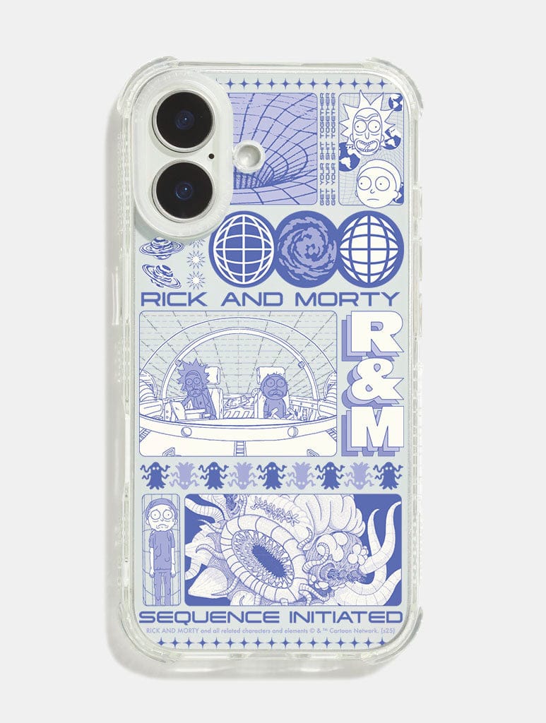 Rick And Morty x Skinnydip Poster Shock iPhone Case Phone Cases Skinnydip London
