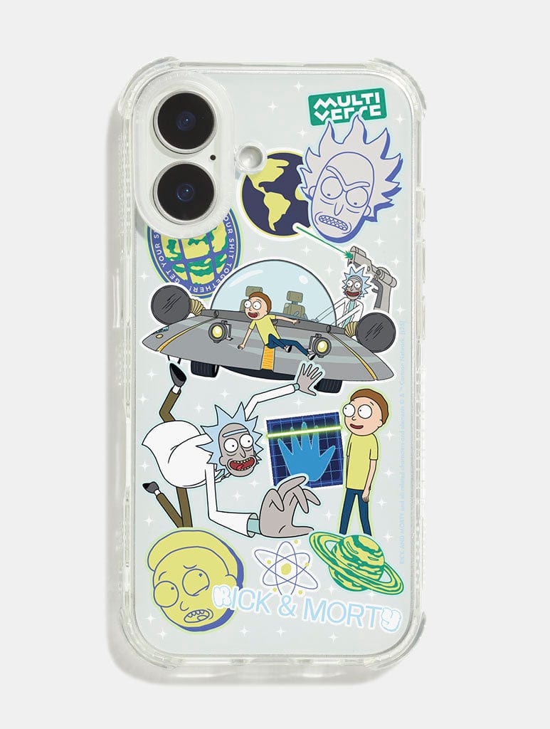 Rick And Morty x Skinnydip Sticker Shock iPhone Case Phone Cases Skinnydip London