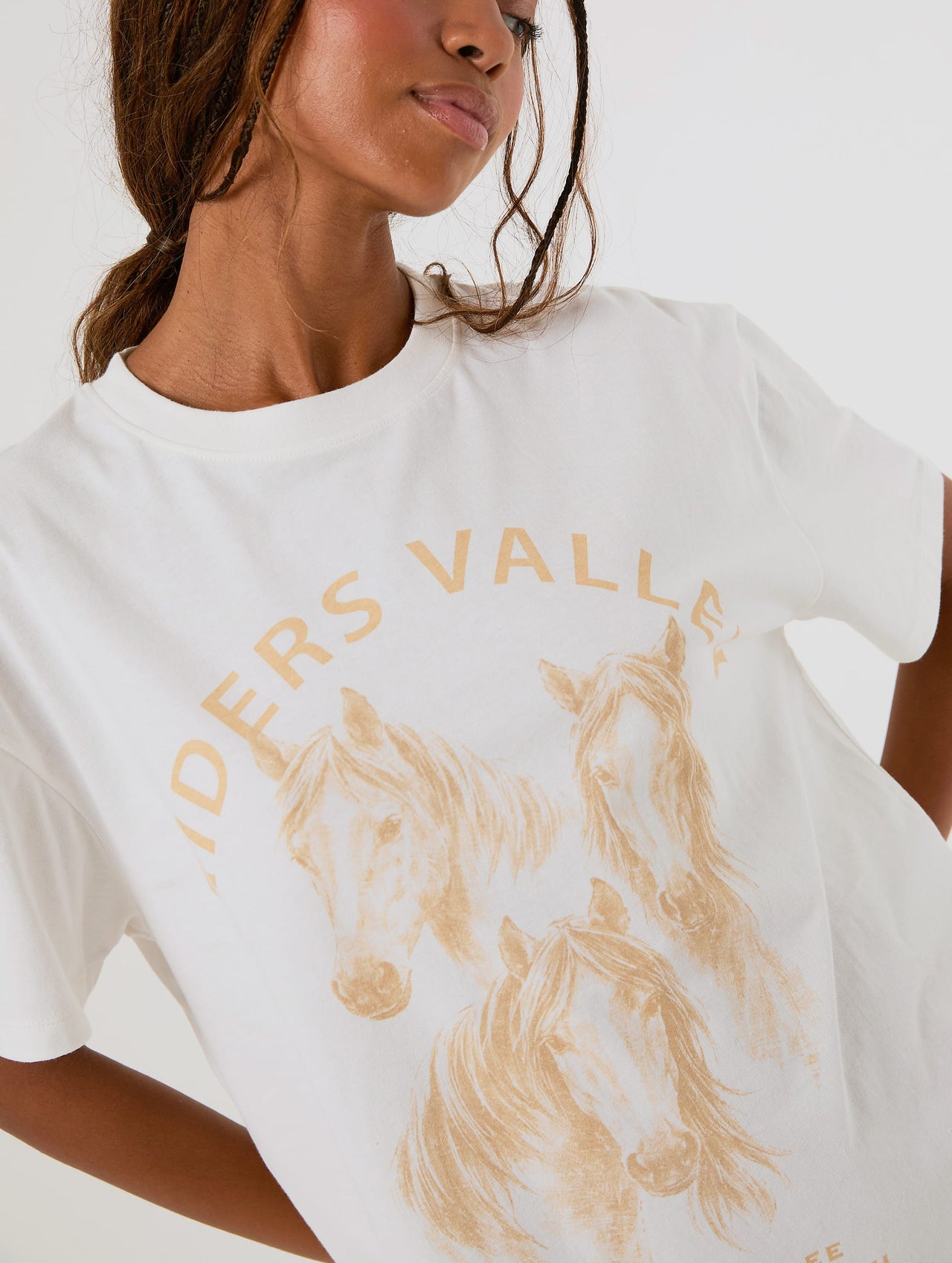Riders Valley Ecru T-Shirt Tops & T-Shirts Skinnydip London