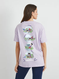 Roald Dahl x Skinnydip Matilda Lavendar T-Shirt In Lilac Tops & T-Shirts Skinnydip London