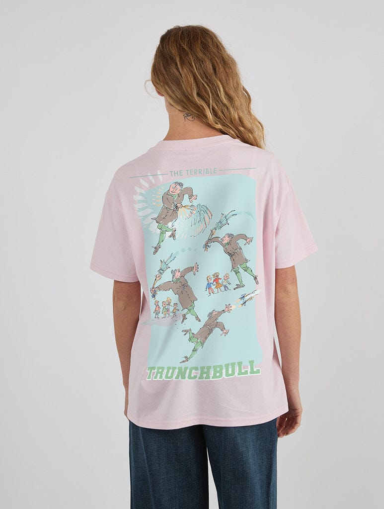 Roald Dahl x Skinnydip Matilda Miss Trunchbull T-Shirt In Pink Tops & T-Shirts Skinnydip London
