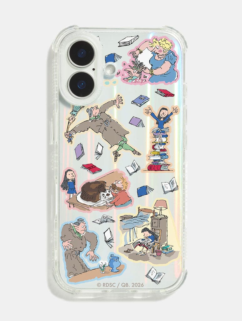 Roald Dahl x Skinnydip Matilda Sticker Shock iPhone Case Phone Cases Skinnydip London