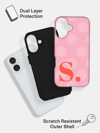 'S' Initial Patterned Pink Ultra Protective iPhone Case Phone Cases Skinnydip London