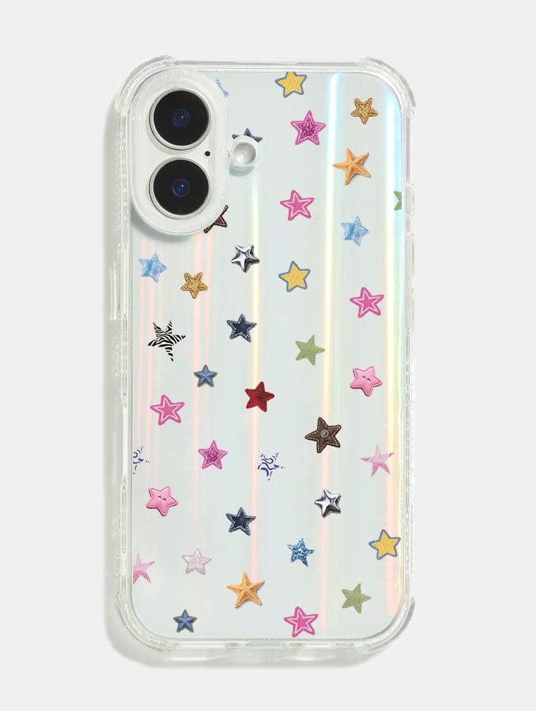 Scrapbook Ditsy Stars Shock iPhone Case Phone Cases Skinnydip London