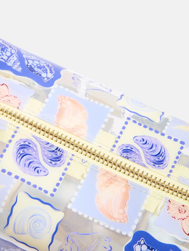 Sea Shell Stamps Makeup Bag Makeup Bags & Wash Bags Skinnydip London