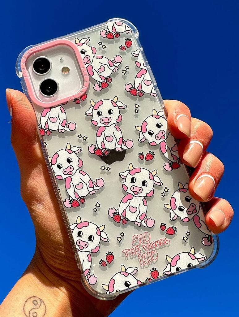 Sid the Visual Kid x Skinnydip Strawberry Cow Shock iPhone Case Phone Cases Skinnydip London
