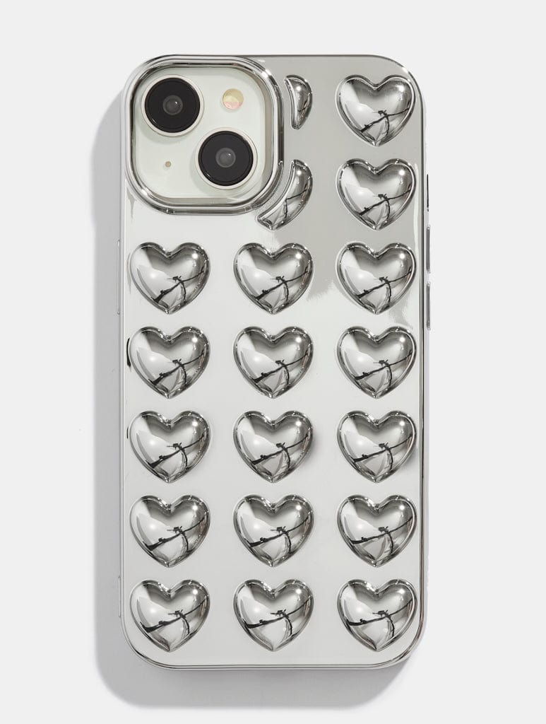 Silver Bubble Heart iPhone Case Phone Cases Custard London