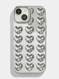 Silver Bubble Heart iPhone Case Phone Cases Custard London