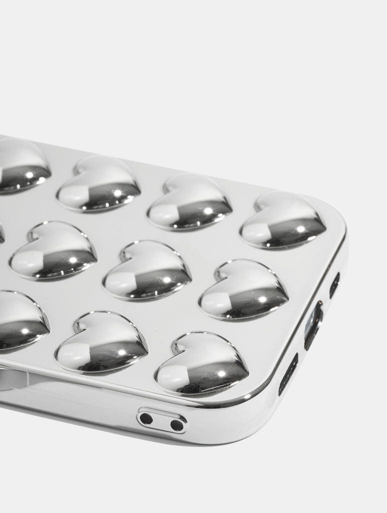Silver Bubble Heart iPhone Case Phone Cases Custard London